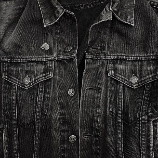 veste en jean du club des chiens cyniques